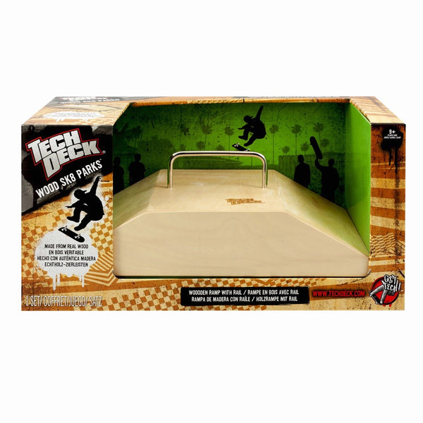 Tech Deck Wood Ramps - Fun Box Rail