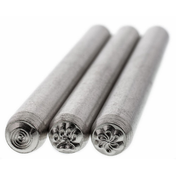 Beadsmith 3-Piece 5mm 'Fun Stuff' Punch Set for Stamping Metal, 3/16-Inch