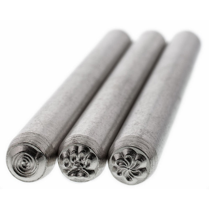 Beadsmith 3-Piece 5mm 'Fun Stuff' Punch Set for Stamping Metal, 3/16-Inch