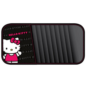 Hello Kitty with Red Bow and Red Dress Waving Hand Paw with Script Name Word Sanrio 10 CD/DVD Car Truck SUV Visor Organizer