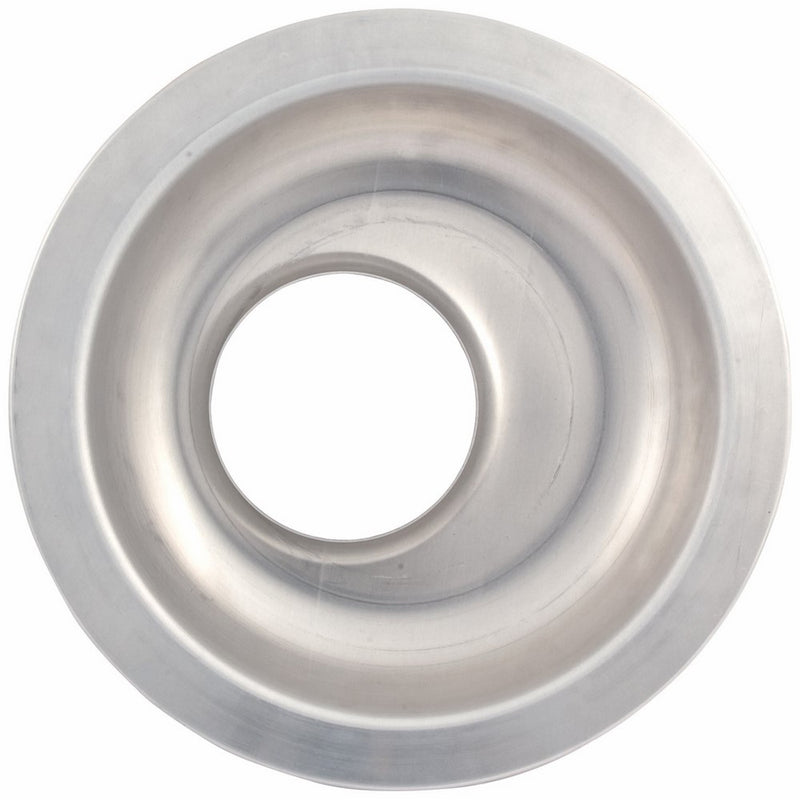 Allstar ALL26091 14" Diameter 5-1/8" Offset Flange Plain Aluminum Carburetor Air Cleaner Bottom