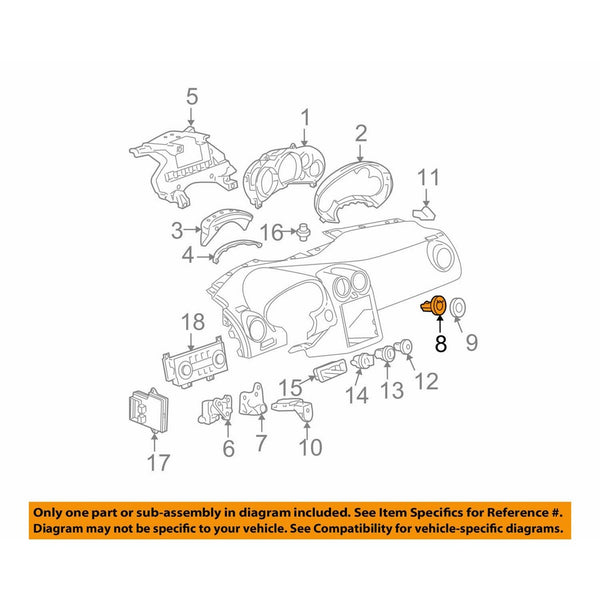 General Motors 20759306, Ignition Lock Cylinder