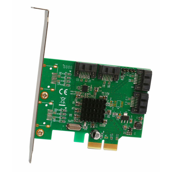 IO Crest 4-port SATA III PCIe 2.0 x2 Controller Card Green, SI-PEX40057