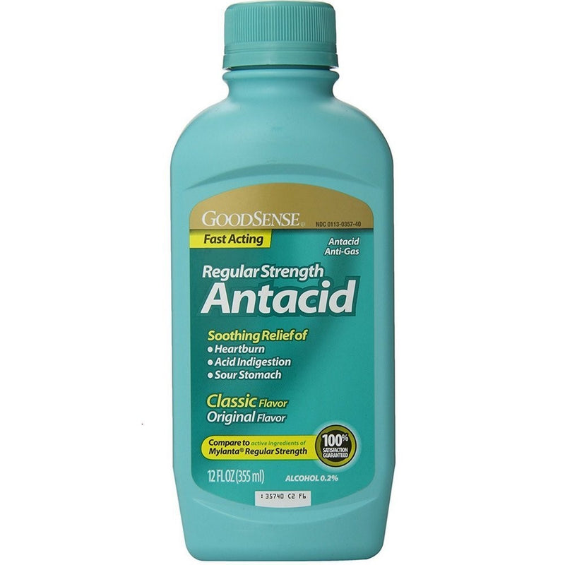 GoodSense Regular Strength Antacid, 12 Fluid Ounce