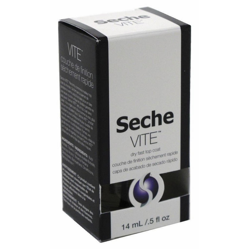 Seche Vite Dry Fast Top Coat Boxed 0.5 Ounce (14ml) (3 Pack)