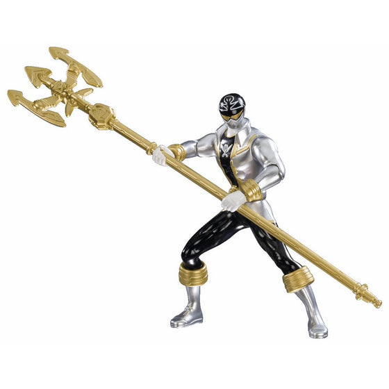 Power Rangers Super Megaforce - 6.5" Double Battle Action Silver Ranger Action Figure