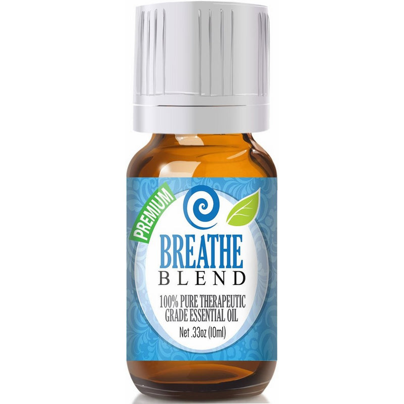 Breathe Blend 100% Pure, Best Therapeutic Grade Essential Oil - 10ml