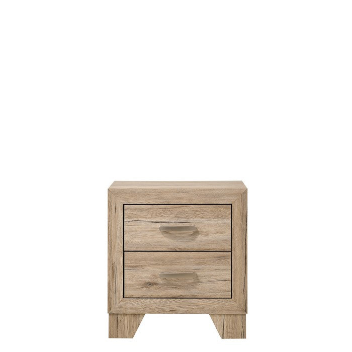 Wooden Nightstand with 2 Storage Drawers, Brown