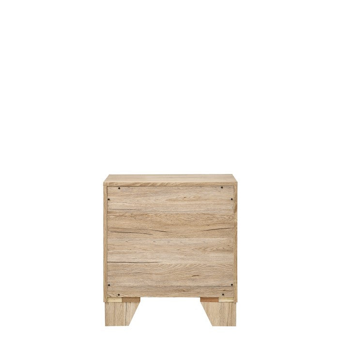 Wooden Nightstand with 2 Storage Drawers, Brown