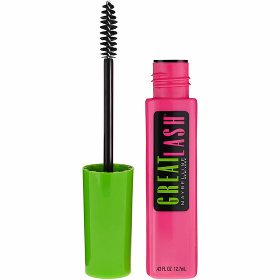 Maybelline Makeup Great Lash Washable Mascara, Very Black Volumizing Mascara, 0.43 fl oz