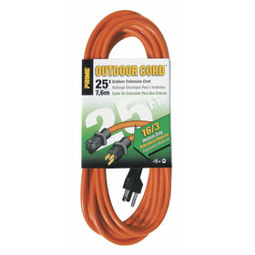 Prime Wire & Cable EC501625 25-Foot 16/3 SJTW Medium Duty Extension Cord, Orange