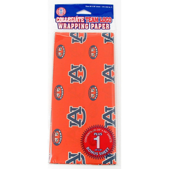 NCAA Auburn Tigers Wrapping Paper