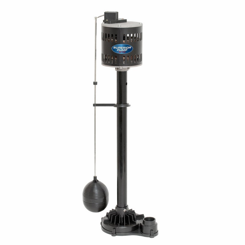 Superior Pump 92333 1/3 HP Thermoplastic Pedestal Sump Pump