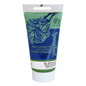 Speedball 3504 Water-Soluble Block Printing Ink – Bold Color With Satin Finish AP Certified 2.5 FL OZ, Green