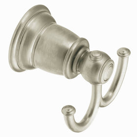 Moen YB5403BN Kingsley Double Robe Hook, Brushed Nickel
