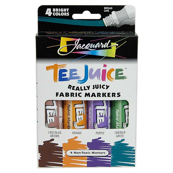 Jacquard Tee Juice Fabric Marker Box Set (Brights)