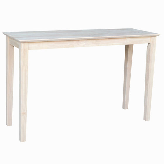 International Concepts OT-9S Shaker Sofa Table, Unfinished