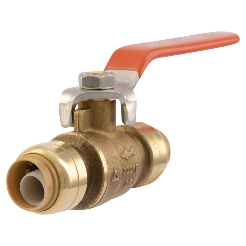 SharkBite 22222-0000LFA Ball Valve 1/2-Inch for Copper Pipe, PEX, CPVC, HDPE and PE-RT; Residential or Commercial Water Applications