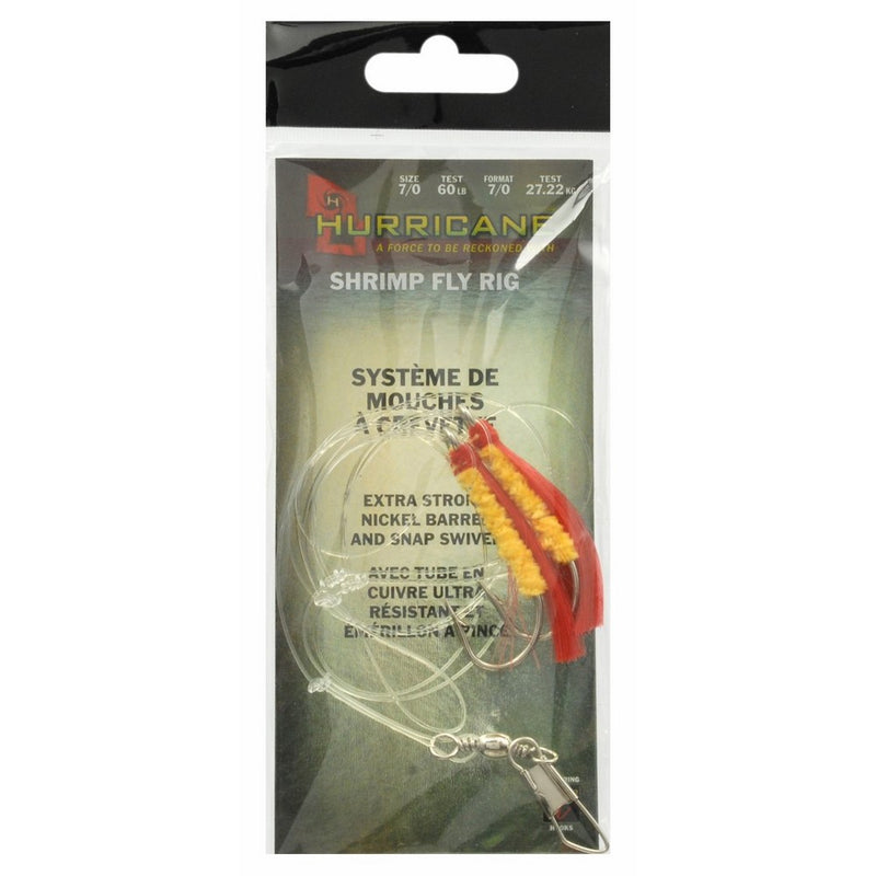 Hurricane Shrimp Fly Rig, Red/Yellow