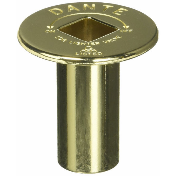 Dante Products FP.GV.BR Polished Brass Floor Plate for Dante Globe Valve