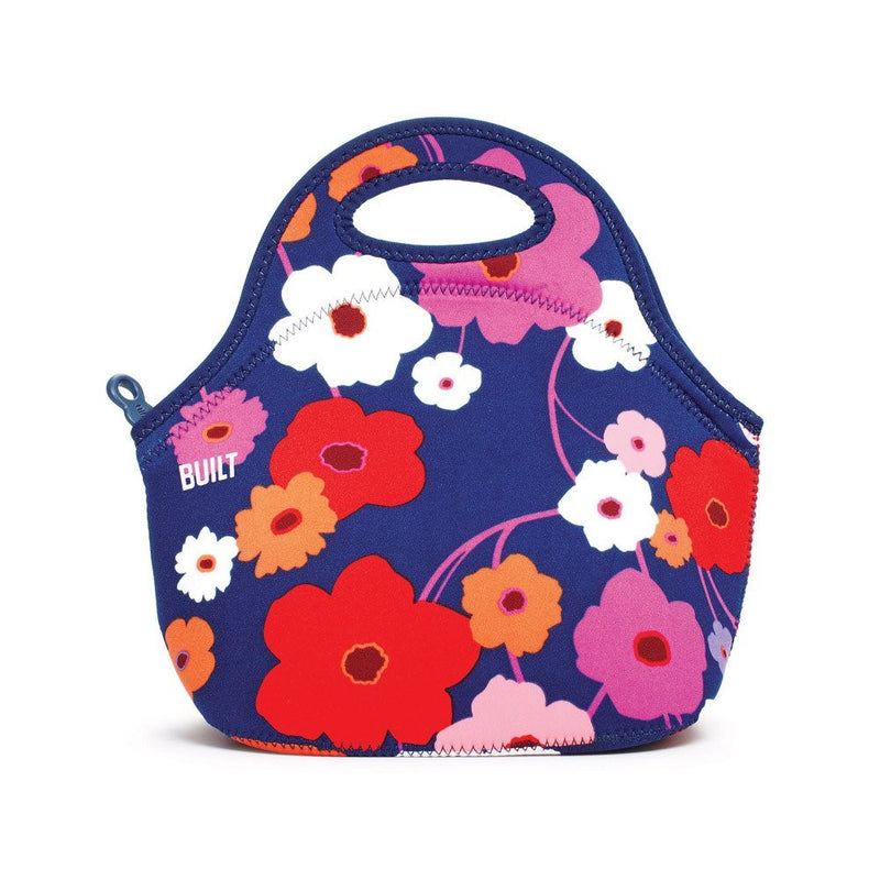 Built NY LB31-LSH Gourmet Getaway Lightweight Insulated Neoprene Lunch Tote Bag, Lush Flower
