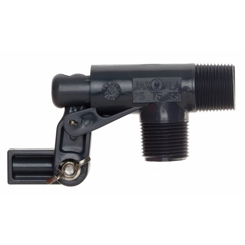 Kerick Valve PS75SS PVC Float Valve, Standard Mount, 37 gpm at 60 psi, 3/4" NPT Male