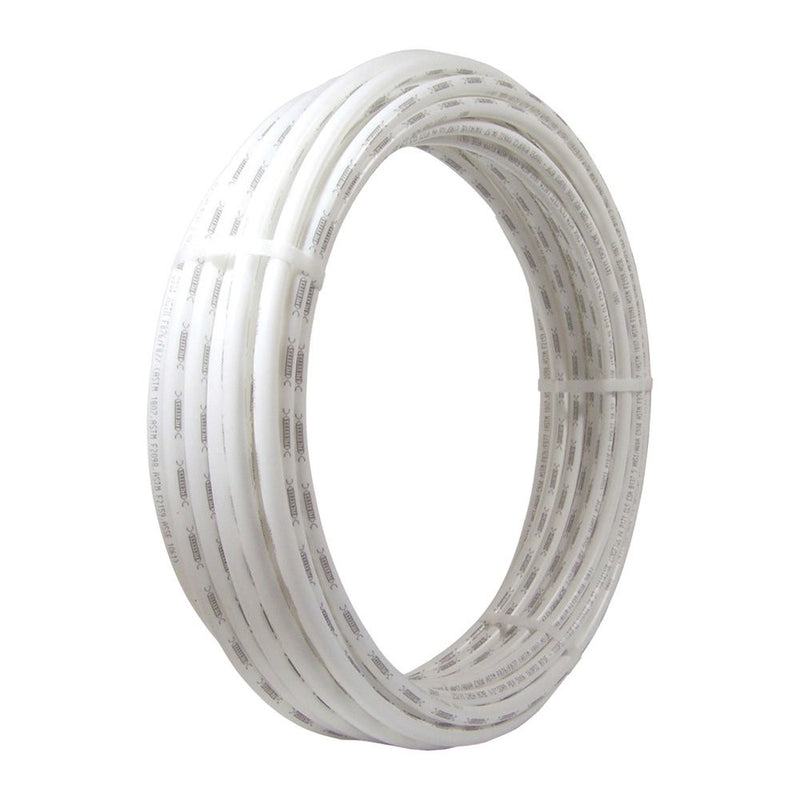 SharkBite PEX Pipe Tubing 3/8 Inch, White, Flexible Water Tube, Potable Water, U855W50, 50 Foot Coil