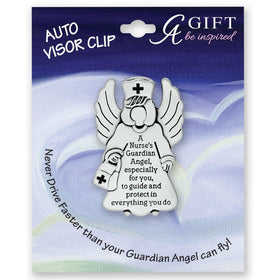 Cathedral Art KVC616 Angels at Work and Play Visor Clip, Nurse, 2-1/4-Inch