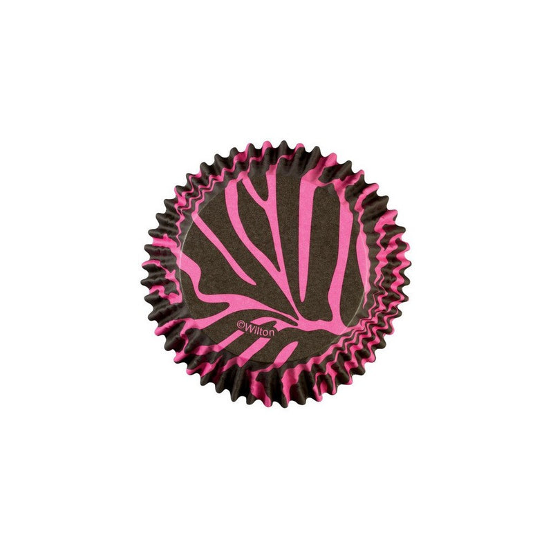 Wilton Zebra Baking Cups, Standard, Pink, 36-Pack