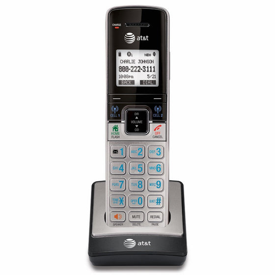 AT&T TL90073 DECT 6.0 Accessory Handset for TL92273, TL96273 & Other Models, Silver/Black