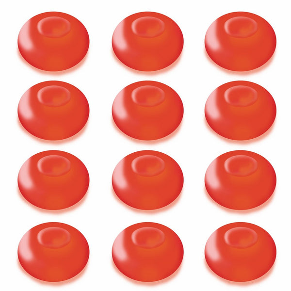 LumaBase 54312 12 Count Floating Blimp LED Lights, Red