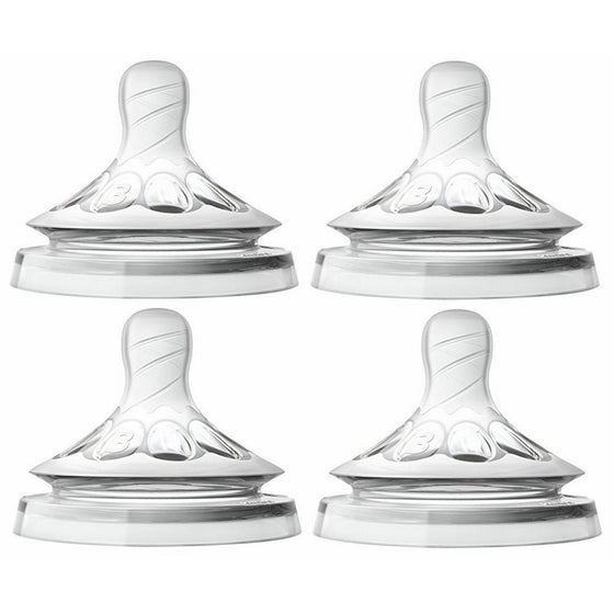 Philips Avent Natural Nipple Medium Flow - 4 Pack