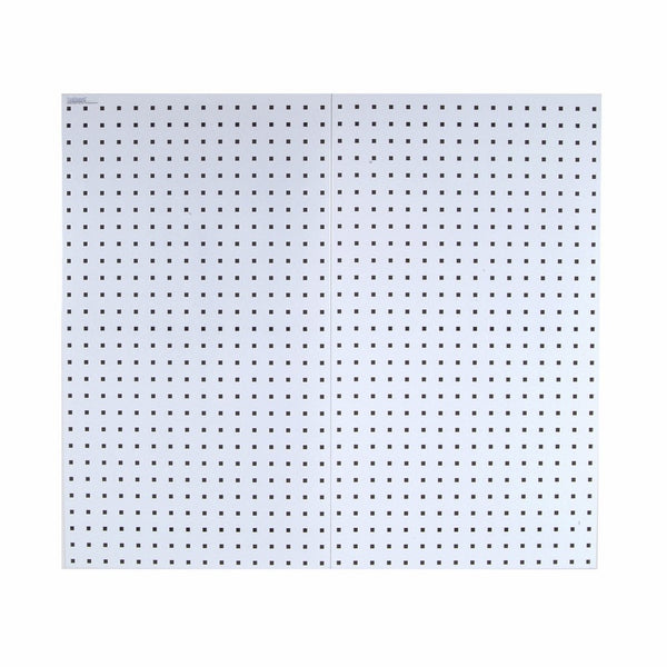 Triton Products LB2-W LocBoard 24x42-1/2x9/16-Inch Pegboards, White, 2-Pack