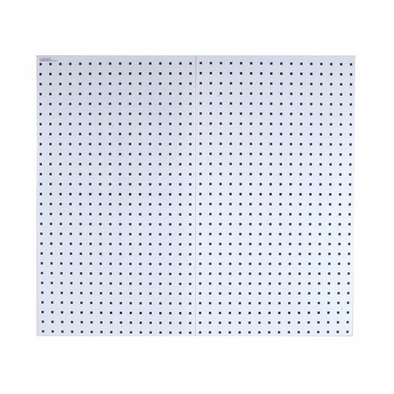 Triton Products LB2-W LocBoard 24x42-1/2x9/16-Inch Pegboards, White, 2-Pack