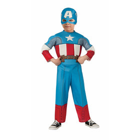 Rubie's Baby Boy's Marvel Classics Avengers Muscle Chest Captain America, Multi, Toddler