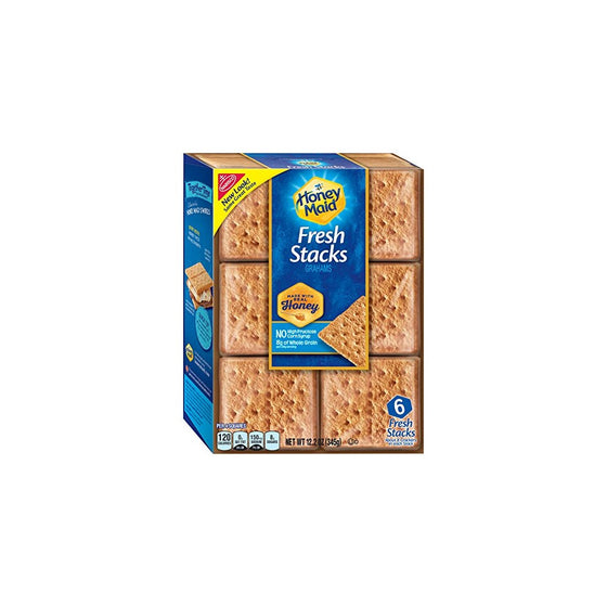 Honey Maid Honey Graham Crackers - Fresh Stacks, 12.2 Ounce, (Pack of 6)