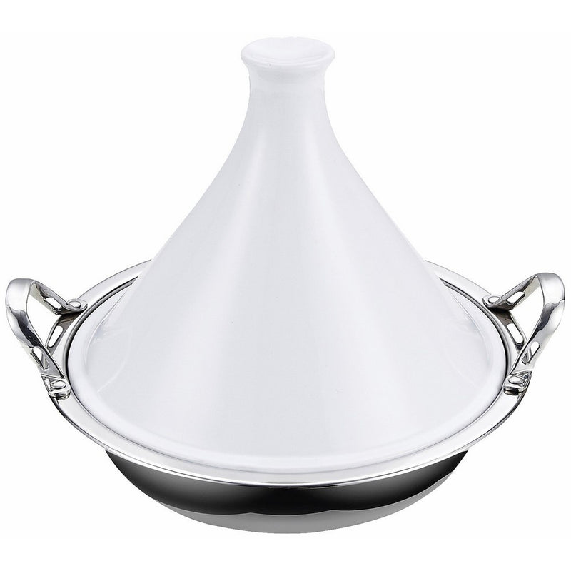 Cooks Standard NC-00378 Multi-Ply Clad Stainless Steel Tagine with 2 Handle and Extra Glass Lid, 4.5-Quart