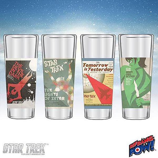 Star Trek The Original Series Fine Art Shot Glasses Set 4