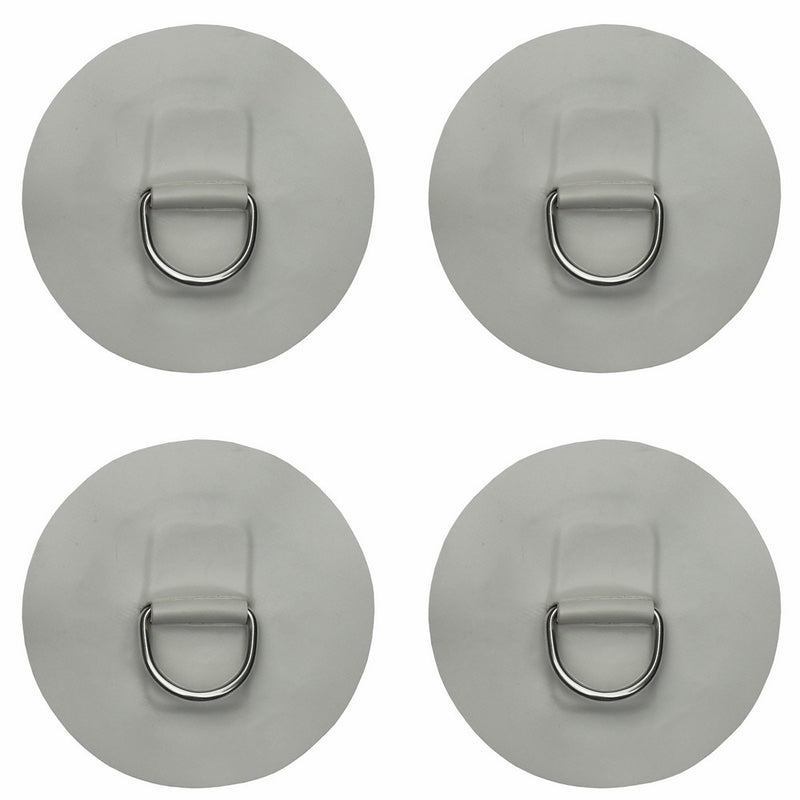 4 X Stainless Steel D-ring Pad/patch for PVC Inflatable Boat Raft Dinghy Kayak