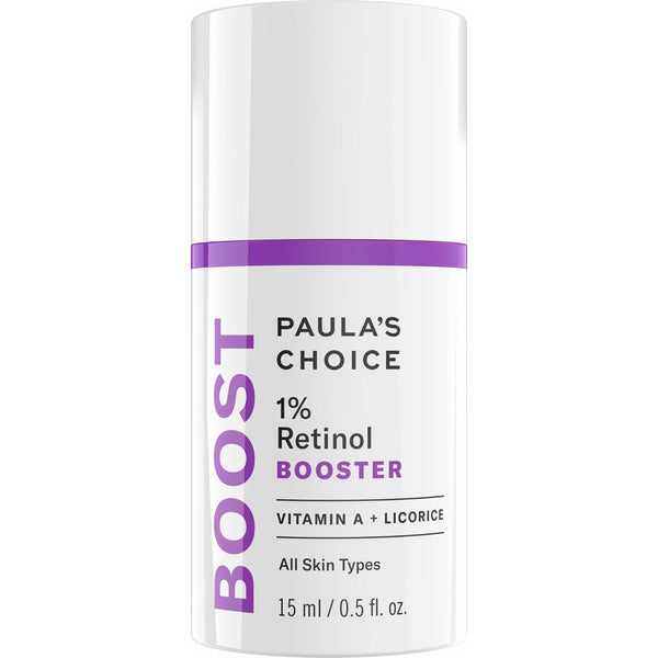 Paula's Choice-BOOST 1% Retinol Booster for Brown Spots and Wrinkles, 0.5 Oz. (1 Bottle), Concentrated Vitamin A Retinol Serum for Normal, Dry, Oily, and Combination Skin of the Face and Neck