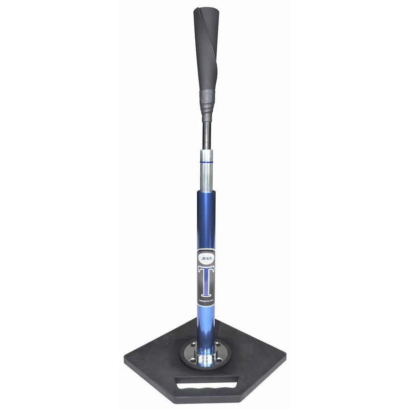 Jugs T - Pro Style Batting Tee, Will Not Tip Over, 24” - 46” Adjustment Range For High and Low Tee Drills, Patented Grip-N-Go Handle, Always-Feel-The-Ball Flexible Top, 1-Year Guarantee