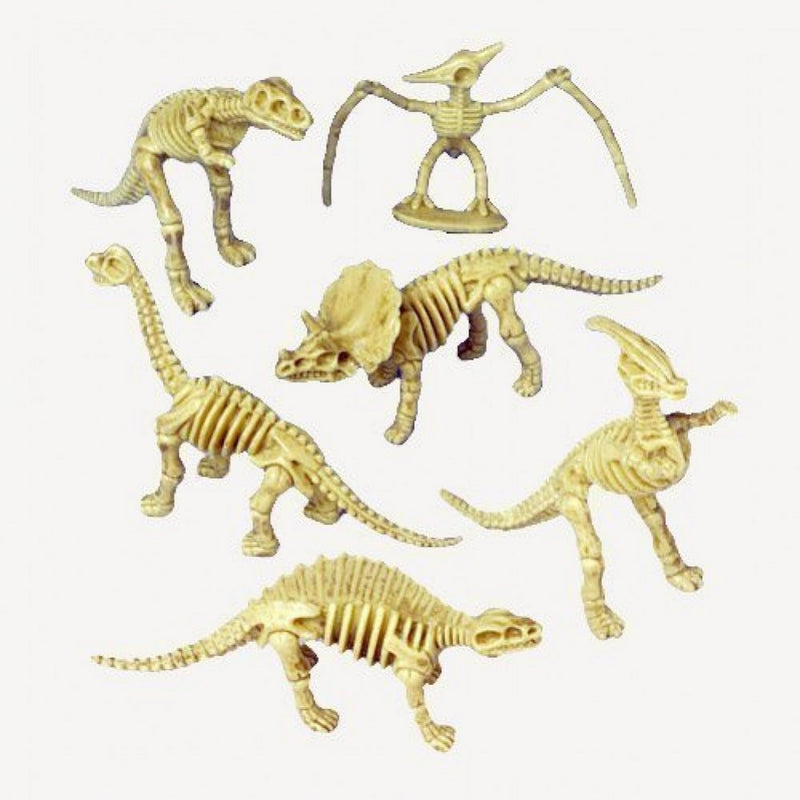 US Toy - Assorted Dinosaur Skeleton Toy Figures, Made of Plastic, (2-Pack of 12)
