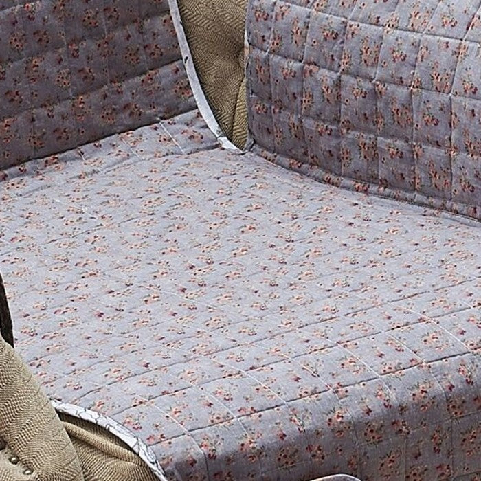 Reversible Polyester Arm Chair Protector with Elastic Strap, Multicolor