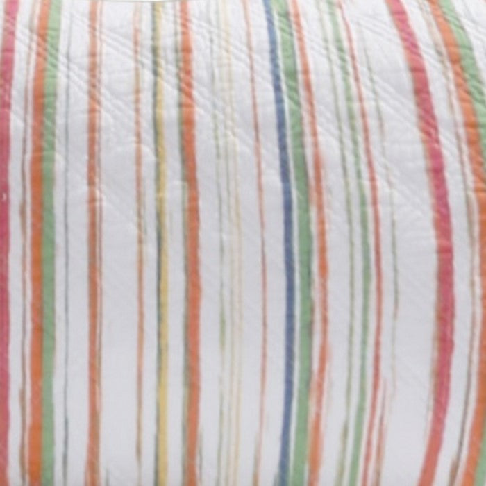 26 x 20 Polyester Standard Pillow Sham with Striped Print, Multicolor