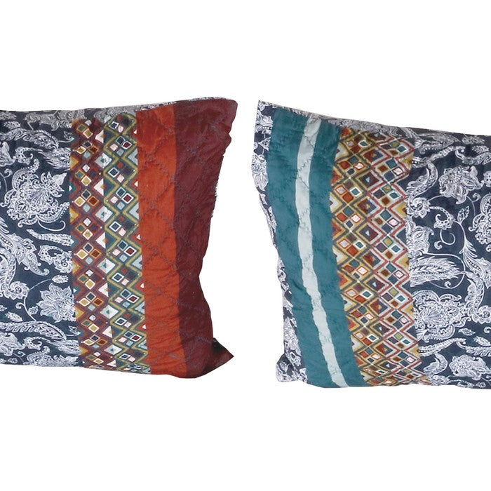 26 x 20 Inches Standard Pillow Sham with Mosaic Pattern, Multicolor