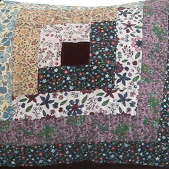 20 X 26 Floral Print Pillow Sham with Cotton and Polyester Fill,Multicolor