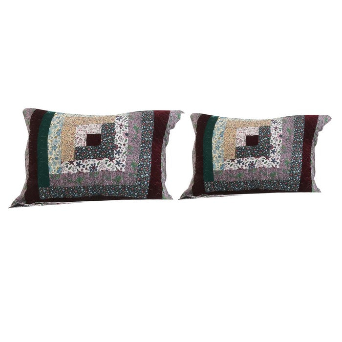 20 X 26 Floral Print Pillow Sham with Cotton and Polyester Fill,Multicolor