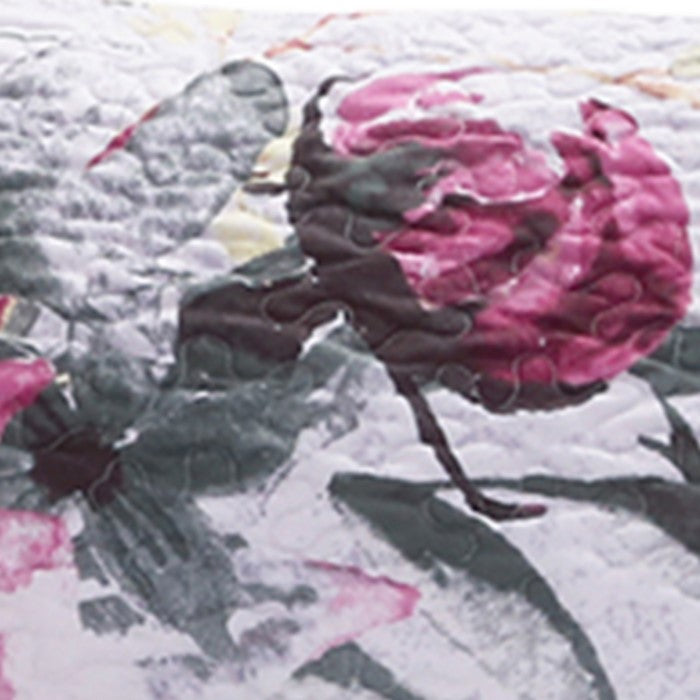 20 X 36 Rose Printed Sham with Cotton and Polyester Filling, Multicolor