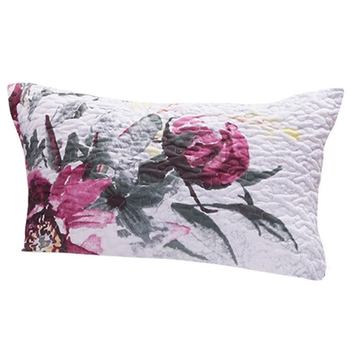 20 X 26 Rose Printed Sham with Cotton and Polyester Filling, Multicolor