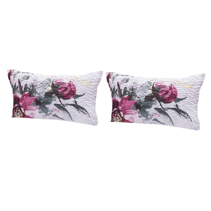20 X 26 Rose Printed Sham with Cotton and Polyester Filling, Multicolor